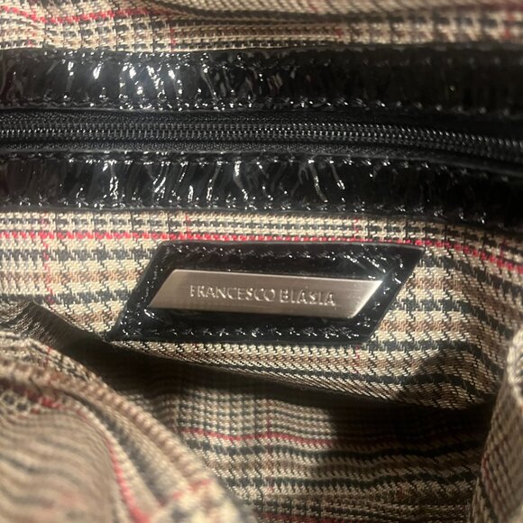 Francesco Biasia Black Patent Leather Sweet Pea Bag - Picture 3 of 5